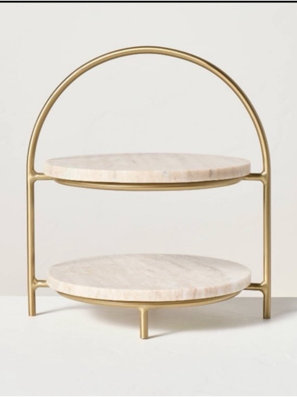 Tiered Marble and Brass
Serving Stand from Hearth & Hand with Magnolia